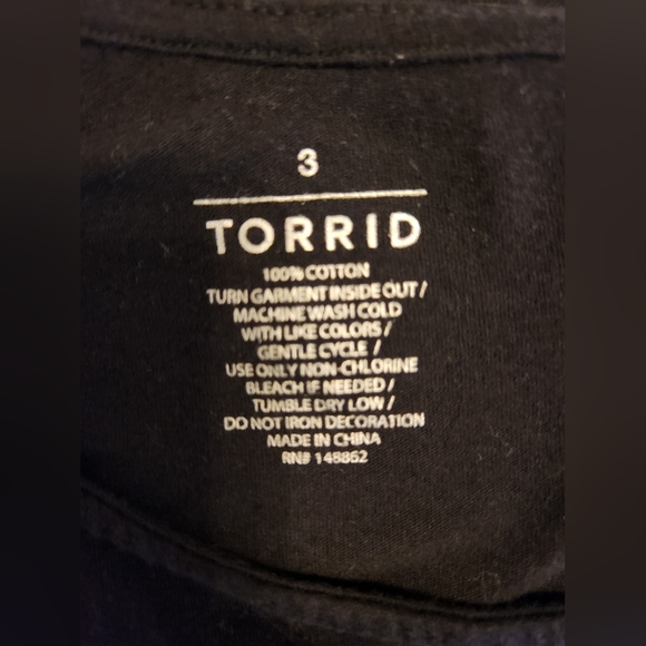 Torrid Fleetwood Mac Rumours Black Off Shoulder Tee Size 3 - Picture 2 of 8